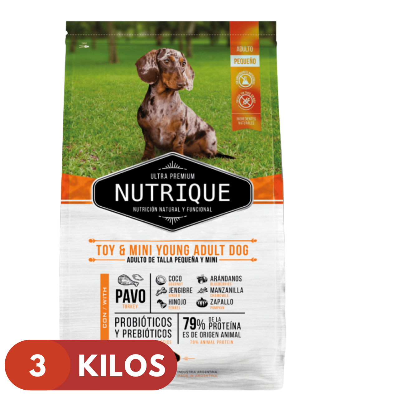 Nutrique Toy y Mini Young Adult Dog 3 kg