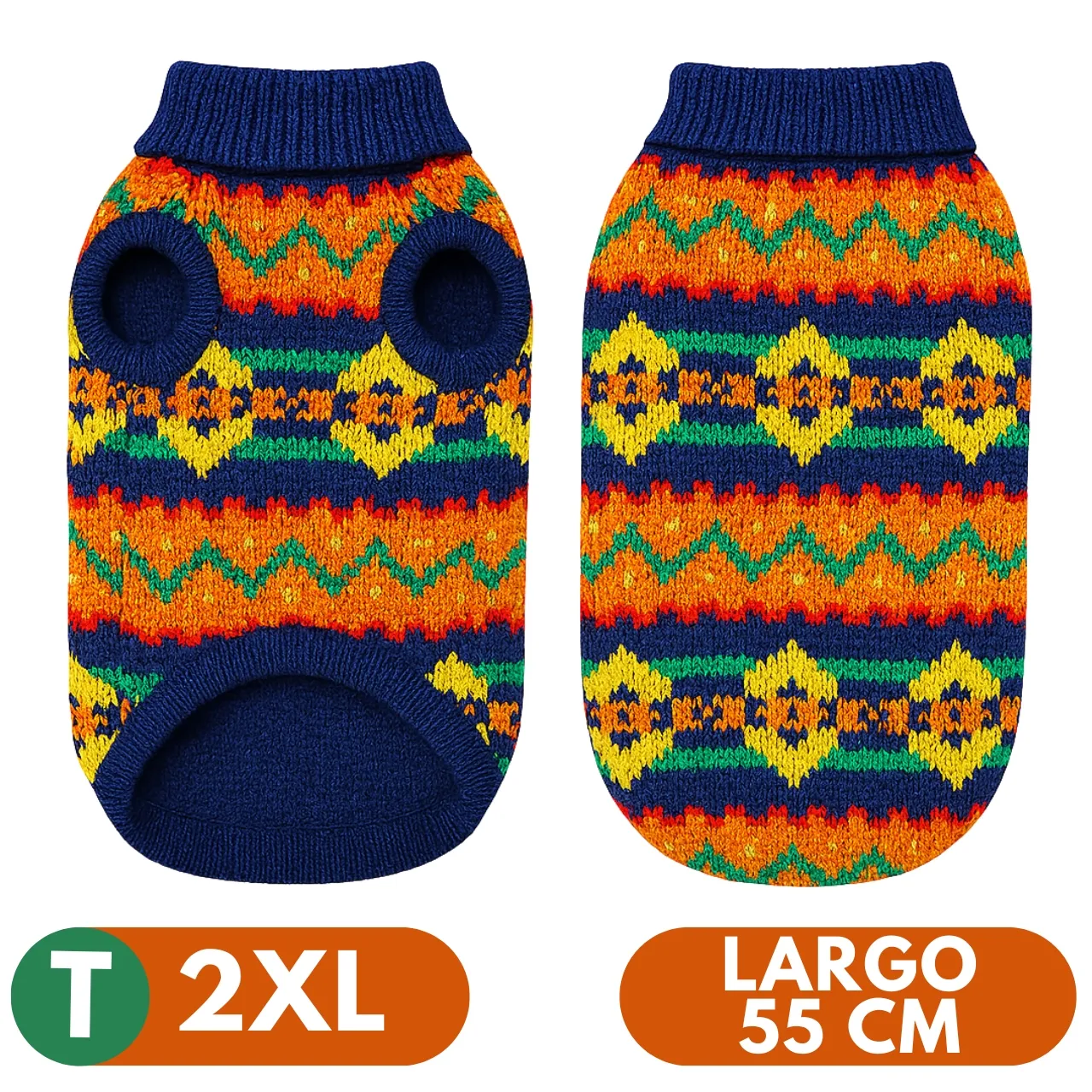 Sweater Andino – Abrigo Suave y Cálido – Sativa 2 XL