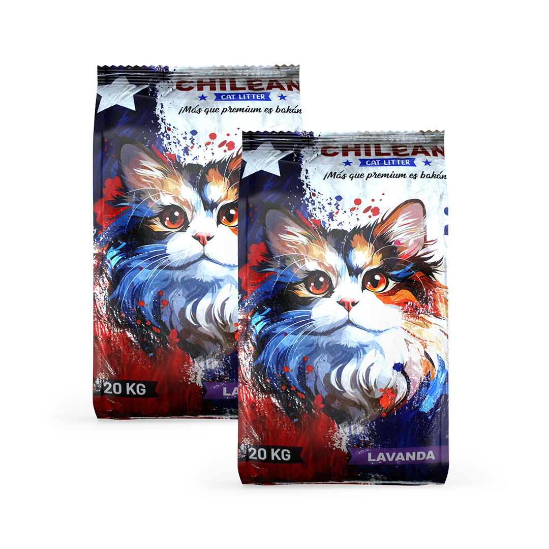 Arena para Gatos Chilean Cat Litter 40 kg – Lavanda