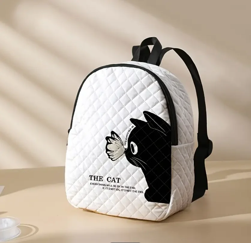 Bolso blanco «The Cat & Butterfly» - Imagen 5
