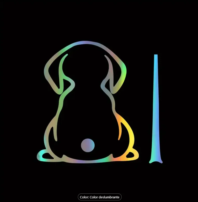Calcomanía para auto diseño de perro - Imagen 3