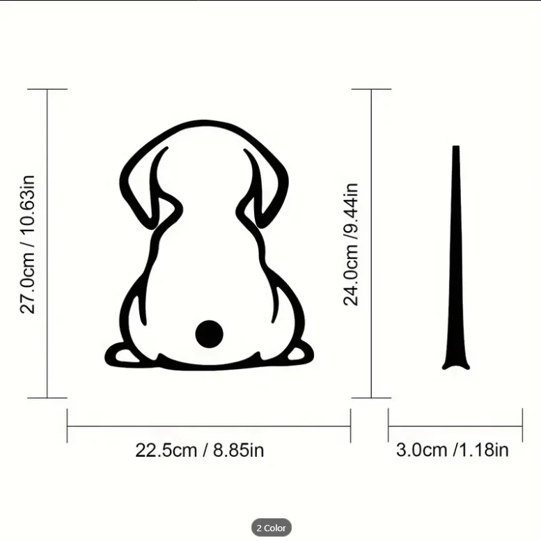 Calcomanía para auto diseño de perro - Imagen 4