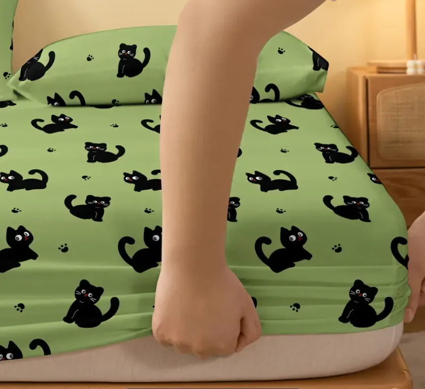 Sábana Ajustable «Cat Dreams» Matrimonial - Imagen 4