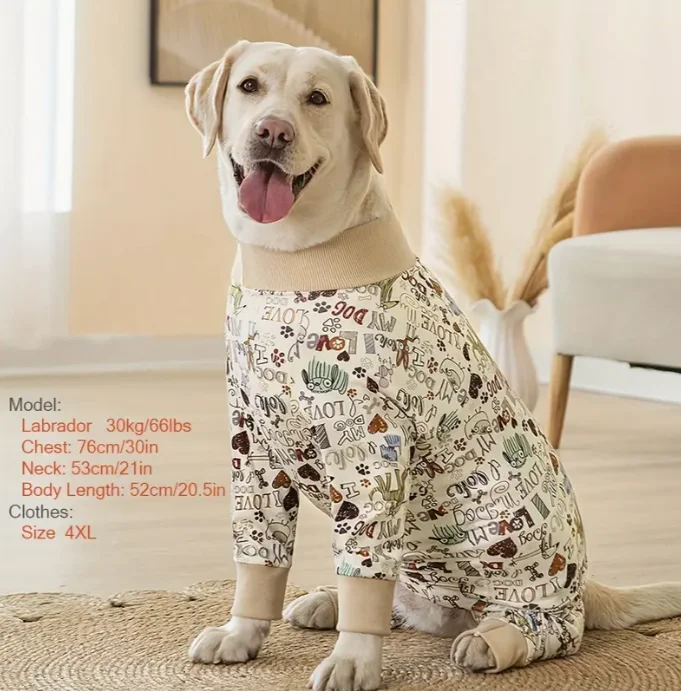 Pijama para perro larga-Talla XL - Imagen 5