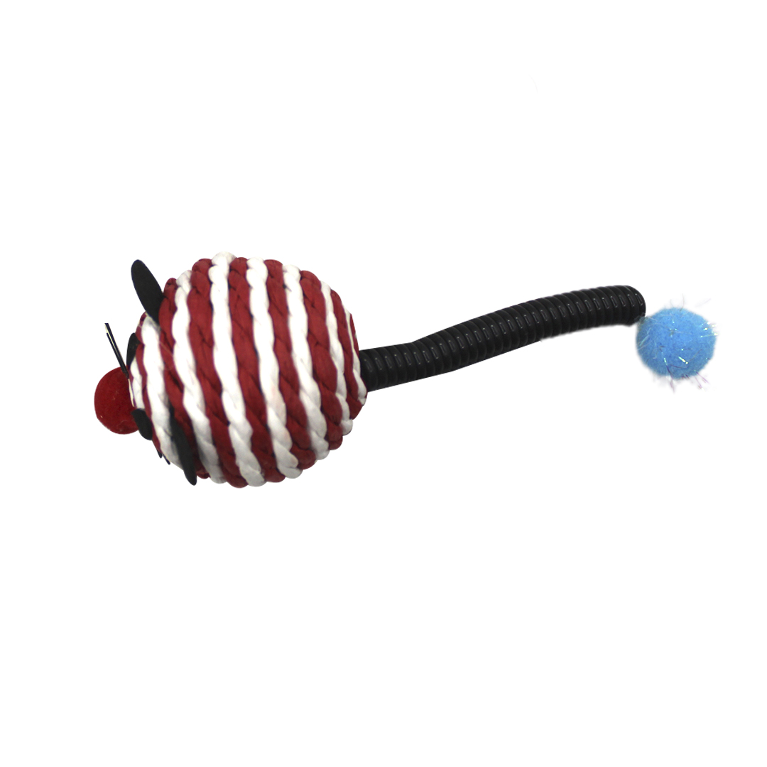Juguete ratón rascador para gatos con cola interactiva - Imagen 2