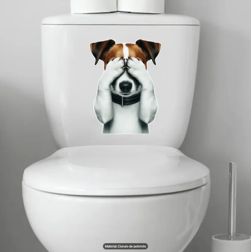 Sticker Decorativo de Perrito Tapándose los Ojos 🐾 - Imagen 3
