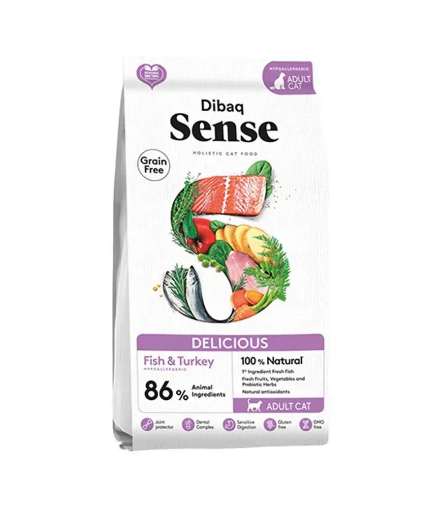 Alimento Sense Delicious Gato Adulto Pescado y Pavo 1.5 kg
