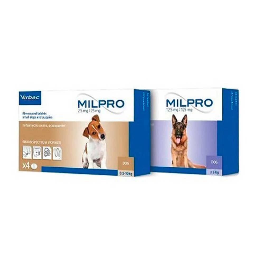 Virbac Milpro Desparasitante Interno para Perro Cachorro y Adulto