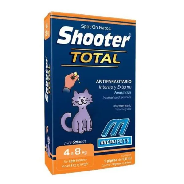 Pipeta Shooter Gatos de 4 a 8 kg
